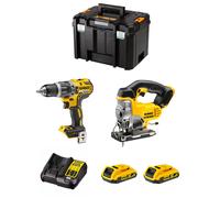 DeWALT Kit DWK200 (DCD796 DCS331 2 x 2,0 Ah DCB107 TSTAK VI)