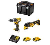 DeWALT Kit DWK206 (DCD796 + DCS355 + 2 x 2,0 Ah + DCB107 + TSTAK VI)