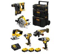 DeWALT Kit DWK601 (DCD996 + DCH273 + DCG405 + DCF887 + DCS334 + DCS570 + 3 x 5 0 Ah + DCB115 + Caddy 3en1)