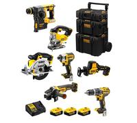 DeWALT Kit DWK702 (DCD796 + DCH273 + DCG405 + DCF887 + DCS331 + DCS391 + DCS369 + 3 x 5,0 Ah + DCB115 + Caddy 3en1)