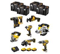 DeWALT Kit DWK702T (DCD796 + DCH273 + DCG405 + DCF887 + DCS331 + DCS391 + DCS369 + 3 x 5,0 Ah + DCB115 + 4 x TSTAK VI)