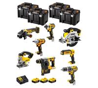DeWALT Kit DWK800T (DCD796 + DCH273 + DCG405 + DCF887 + DCF894 + DCS331 + DCS391 + DCL050 + 3 x 5,0 Ah + DCB115 + 4 x TSTAK VI)