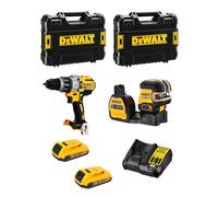 DeWALT Kit MTPROF03 (DCD996 + DCE088NG18 + 2 x 2,0 Ah + DCB107 + 2 x TSTAK II)