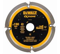 DeWALT Lame denture diamant pour fibre de ciment et laminés, 165x20 mm, 4 dents - DT1471-QZ