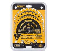DEWALT Lames de scie circulaire EX x3 2x165x20x24z DT10397-QZ