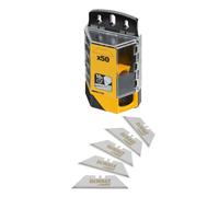 DeWALT Lames trapèzes universelles DWHT8-11131, revêtues de carbure de tungstène, cutter, 50 pièces dans un distributeur pratique