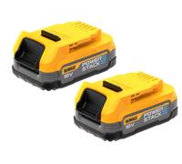 DEWALT lot de 2 batteries 18V 1,7Ah POWERSTACK DCBP034E2