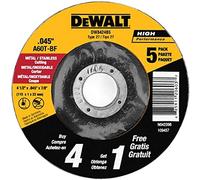 DEWALT Lot de 5 roues de coupe, tout usage, 10,4 cm, lot de 5 (DW8424B5)