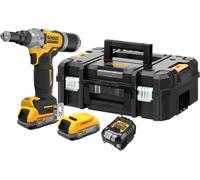 DEWALT Machine à coudre de 18 V pour couteaux de 4,8 à 6,4 mm, moteur sans balais pour Akku Powerstack, 2 piles fournies XR