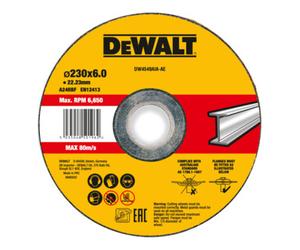 DEWALT Meule à ébarber DEWALT haute performance 230x6x22,23mm métal type 42 (déportée) DW4549AIA-AE Quantité:1