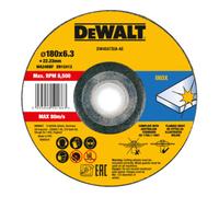 DEWALT Meule à ébarber DEWALT High Performance 180x6x22,23mm Inox type 42 (déportée) DW4547SIA-AE Quantité:1