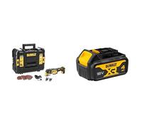 DEWALT - Multi-Cutter XR 18V - DCS355NT-XJ - L'Outil Multifonctionnel Oscillant & Batterie XR 18V 4 Ah Li-Ion - DCB182-XJ - Compatible Avec Tous Les Outils XR 18V Bricolage et Jardin DEWALT