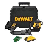 DeWalt DCLE34031D1-QW Laser croix à nivellement automatique 3x360° rayon vert 18 Volt 2.0Ah Li-Ion