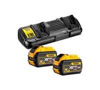 DEWALT Pack 2 batteries 54V XR Flexvolt 2x3/9 Ah + DCB132 - DCB132X2