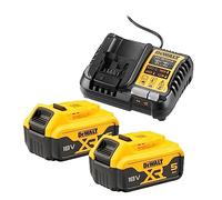 DEWALT Kit batterie DEWALT (2x 18V/5Ah plus DCB1104) Quantité:1