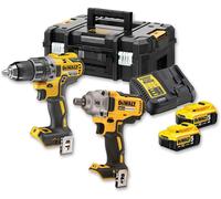 DeWALT pack batterie combiné DCK2077P2T-QW 18V 5Ah - Perceuse-visseuse sans fil DCD 791, Clé à choc sans fil DCF 894, 2x batteries 5Ah, chargeur rapide