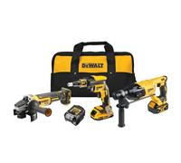 Kit 3 outils 18 Volts : DCF620 - DCH133 - DCG405 - DEWALT - avec 2 batteries 2,0 et 4,0 Ah 18V - chargeur - sac - DCK308DM