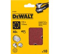 DeWALT DT3034 Feuille abrasive 115x115 mm Klit K180 25 pieces