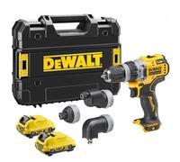 DeWALT Perceuse sans fil avec tête multifonctionnelle 12V 2x3,0Ah DCD703L2T