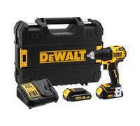 DeWalt DCD708S2T-QW Perceuse-visseuse Brushless XR 18V 13mm 65nm Avec 2 batteries Li-ION 1,5Ah et boîtier TSTAK Jaune