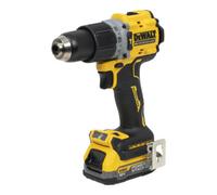 DEWALT Perceuse-visseuse à percussion sans fil DEWALT 18V XR (sans balais) incl. 2x batterie Powerstack (18 Volt / 1,7 Ah) avec technologie de batterie Pouch DCD805E2T-QW Quantité:1