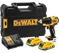 DEWALT Perceuse-visseuse compacte XR 18V avec 2 batteries de 2,0 Ah, DCD708D2T-QW