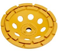 DEWALT Plateau de Surfaçage pour la Pierre 125mm M14 Double - Disque de Ponçage Diamant - Cloche Turbo - Outil de Meulage Rapide - Convient pour une Utilisation Professionnelle, DT3796-QZ