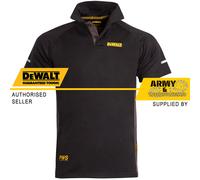 Dewalt Polo Travail T-Shirt 2 Bouton Noir Gris Séchage Rapide Performance Mèche