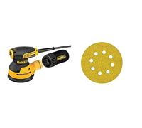 DEWALT - Ponceuse excentrique 280W ø125mm - DWE6423 & Disques abrasifs 125mm grain 120 25 pièces DT3115-QZ