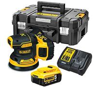Dewalt DCW210P2 Ponceuse excentrique 125 mm 18V Brushless + en TSTAK + 2 X 5,0 Ah Batteries + Chargeur