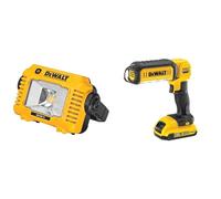 DEWALT Projecteur de Chantier Compact XR Sans Fil - Sans Batterie Ni Chargeur & Lampe LED XR 18V - DCL050-XJ - Lampe à Faisceau Large Vendue Sans Batterie, Ni Chargeur
