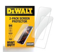 DEWALT Protecteur d'écran en verre pour iPhone 15 - Protecteur d'écran en verre trempé compatible Apple - Protection d'écran facile à installer pour iPhone 15 - Applicateur inclus - Lot de 2