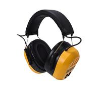 DEWALT Protection auditive Bluetooth DPG17-BX avec audio sans fil et microphone intégrés. Comprend une batterie rechargeable par USB, des cache-oreilles rembourrés et un bandeau rembourré réglable.
