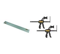 DEWALT Rail de Guidage 1.5m pour DWS520KR DWS5022-XJ & Serre-joints pour Rails de Guidage DWS5021, DWS5022, DWS5023 DWS5026-XJ