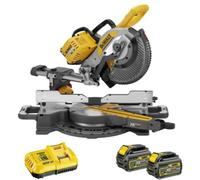 DEWALT - Scie a onglet radiale 54V XR FLEXVOLT BRUSHLESS 250mm + 2 batteries 2Ah + chargeur - DEWALT - DCS727T2-QW