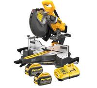 DEWALT Scie à onglets 54V Flexvolt Ø 305 mm 3 Ah - DCS781X2-QW