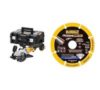 DEWALT Scie circulaire XR 18VBL - sans Batterie ni Chargeur - Multi-matériaux 115 mm Jaune & DT40251-QZ Extreme Metal 115X22.23X1.3mm