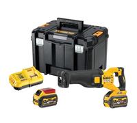 Dewalt DCS389X2-QW Scie sabre 54V XR FLEXVOLT + 2 X 9.0 Ah 54V Batterie + chargeur - en coffret