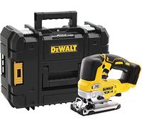 DEWALT - Scie sauteuse à poignée supérieure brushless XR 18V- scie sans fil avec coffret TSTAK - courses à vide 3200tr/min - coupe bois 135mm / acier 10mm - DCS334P2-QW