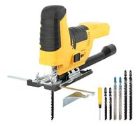 Dewalt Scie Sauteuse Sans Fil 18V/20V 2800 tr/min Électrique Sans Balais LED 7 Vitesses Coupes Biseautées ±45° 6 Lames