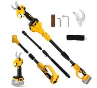 Dewalt Sécateur sans batterie 20 V (sans batterie) avec 2 vitesses, affichage numérique, diamètre de coupe 30 mm, pierre à aiguiser et lames de rechange