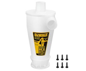DEWALT Séparateur jusqu'à 99,5% d'efficacité, filtre à poudre à cycle haute performance, collecteur de cyclone de poussière, DXVCS001, blanc