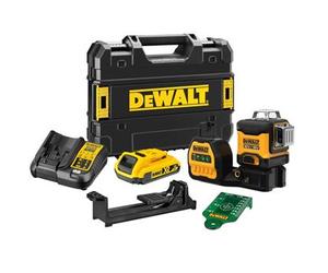 DeWALT set DCD701 perceuse visseuse + DCE089 Laser croix vert 12V 2,0 Ah Li-Ion en étui TSTAK DCK212D2T