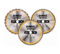 Lot de 3 lames de scie circulaire 305 x 30mm 24/48/60 dents DeWalt