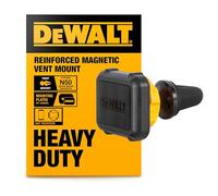 DEWALT Support Téléphone Voiture Magnétique Robuste, Fixation Grille d’Aération Universelle, Rotation 360°, Aimants Néodyme N50, Compatible Smartphones et Mini Tablettes, Plaques Métalliques Incluses