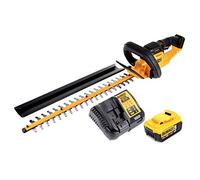 Taille-haie 55 cm DCM563P1 - 18 V XR - 5Ah - livré avec 1 batterie 18V 5Ah et un chargeur DeWalt Gris/jaune