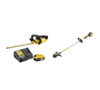 DeWalt - Taille-Haies Brushless XR 18V 5Ah Li-ION - DCMHT563P1-QW - Taille Haie Électrique sans Fil & Coupe-Bordures Brushless XR 18V 5Ah Li-ION - DCM561PB-QW - Coupe Bordure sans Fil