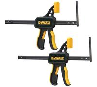 DeWALT Tendeur rapide pour guide-chaîne DWS5026-XJ - compatible avec le guide-chaîne original DeWalt, pour presser sur les pièces à travailler - 2 pièces