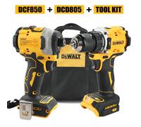 DeWalt - tournevis à moteur sans balais au Lithium, tournevis électrique, perceuse à main électrique, perceuse à percussion, Kit combiné DCF805 DCD850 850-805-bag