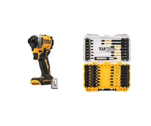 Dewalt - Visseuse à choc XR 18V Brushless (Produit seul) - DCF850N-XJ & Embout de Vissage en Coffret TOUGHCASE 37 Pièces pour Perceuse-Visseuse FLEXTORQ DT70731T-QZ